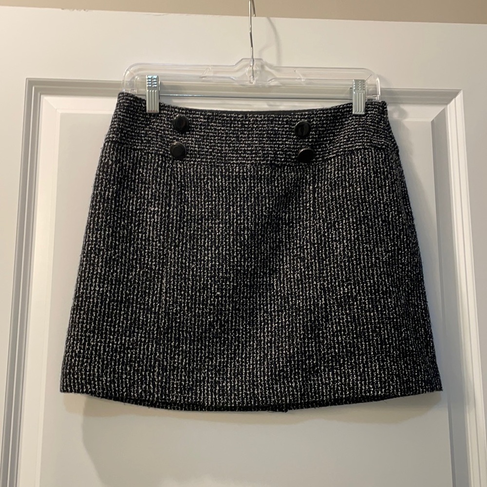 Herringbone mini skirt